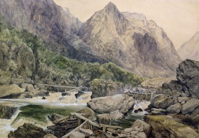 Rapids, Romsdal, Norway, 1847 by William West